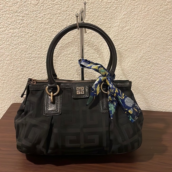 Givenchy Handbags - Vintage Monogram Givenchy Satchel in Fabric and Leather